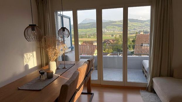 3 Zimmer-Wohnung in Dietwil (AG), möbliert, auf Zeit - Photo 1