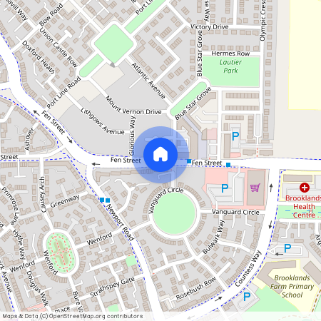 Flat 1, 7 Brooklands Square, Brooklands, Buckinghamshire, MK10 7NG, Milton Keynes