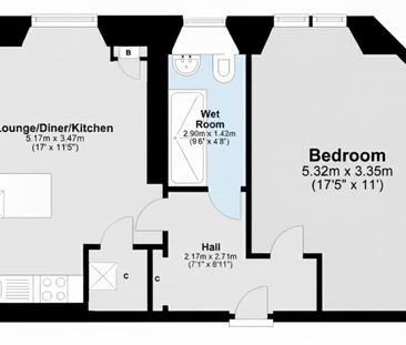 1 Bed Flat, Wolseley Place, EH8 - Photo 1