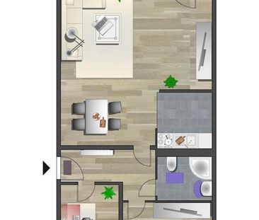 Wunderschöne Familienwohnung mit Einbauküche - Foto 4