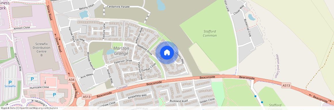 Quincy Way, Marston Grange, Stafford, ST16 1WD, Stafford