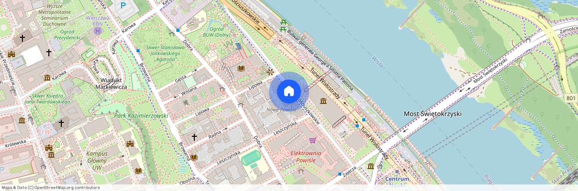 Śródmieście, Powiśle, ul. Wybrzeże Kościuszkowskie 45, Warszawa