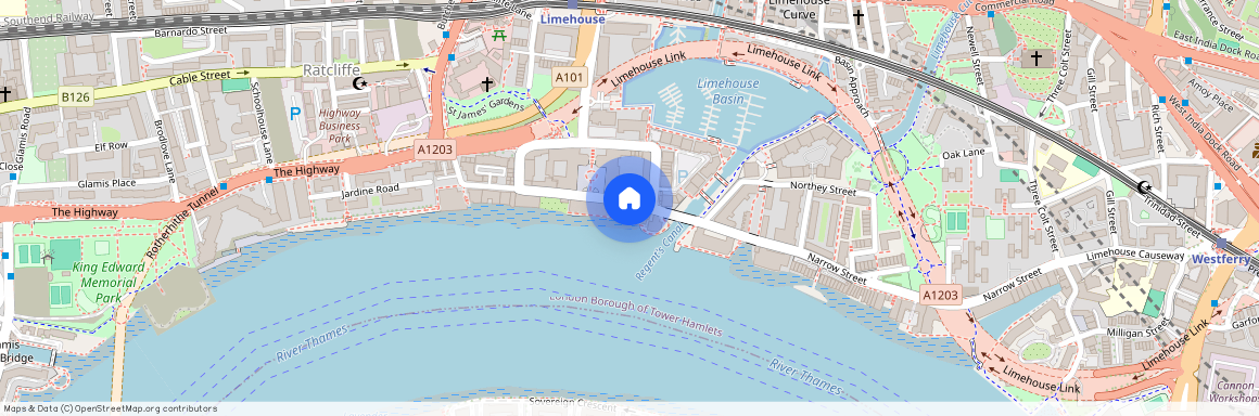 Chinnocks Wharf, Limehouse, 42 Narrow Street, E14 8DJ, London