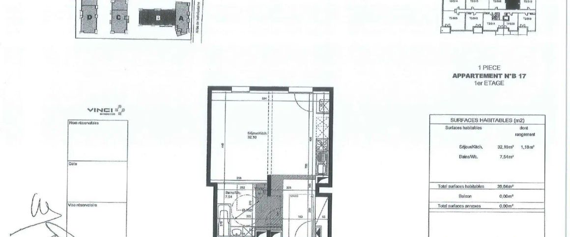 Appartement à louer 1 pièce 39.64m² - Photo 1