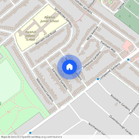 Monkswood Gardens, Ilford IG5