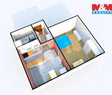 Pronájem bytu 1+1, 34 m - Photo 2