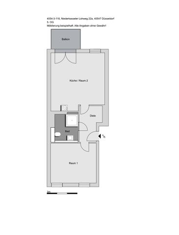 ACHTUNG, EINKOMMENSGRENZEN BEACHTEN! 2-Zimmer-Wohnung in Düsseldorf - Foto 5
