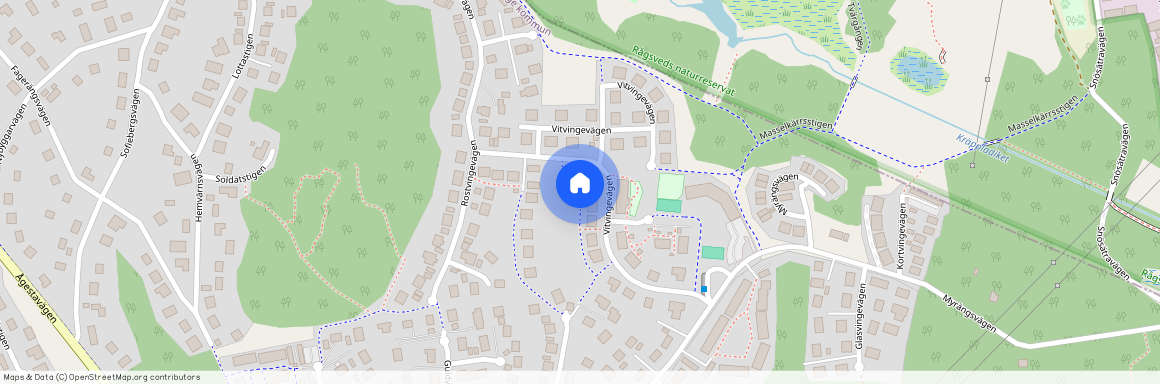 Vitvingevägen, Huddinge