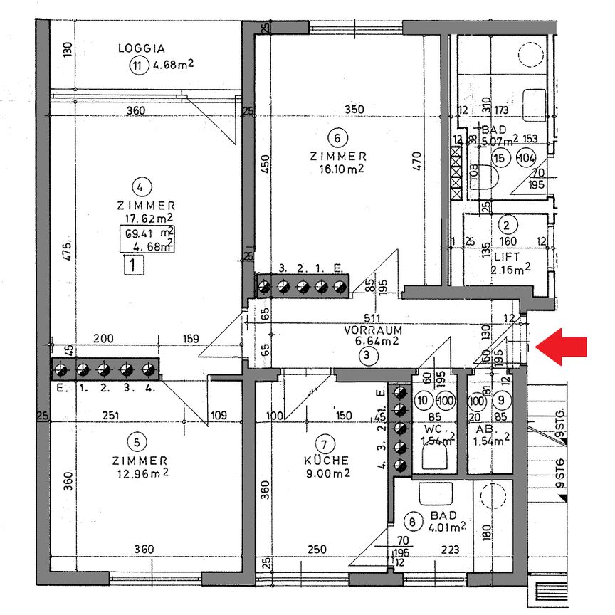 Gut aufgeteilte 3-Zimmer-Wohnung mit Loggia - Photo 2