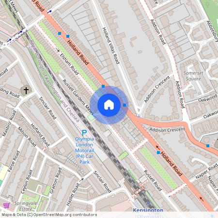 Russell Gardens, Olympia, W14