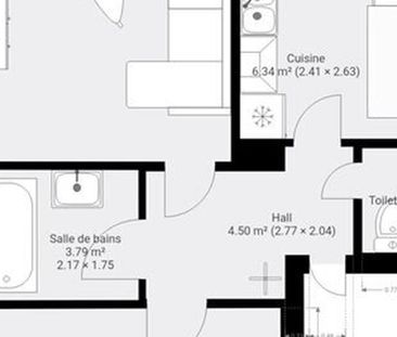 Appartement te huur in Andenne voor € 650 met 1 slaapkamer - Photo 6