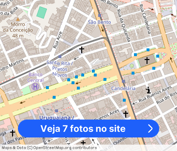 Quarto Sala com vista no Metrô Uruguaiana - Foto 1
