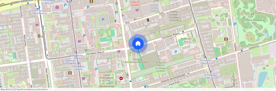 ul. Pilota Stanisława Wigury, Centrum, Śródmieście, Łódź, łódzkie