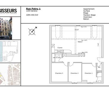 Appartement dans le quartier de Plainpalais - Foto 3
