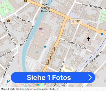 Schöne möblierte 3-Raum-Wohnung im Zentrum von Aue - Foto 1