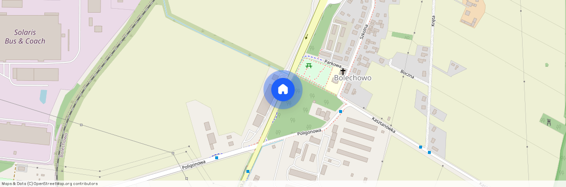 ul. Poznańska, Bolechowo, Czerwonak, poznański, wielkopolskie