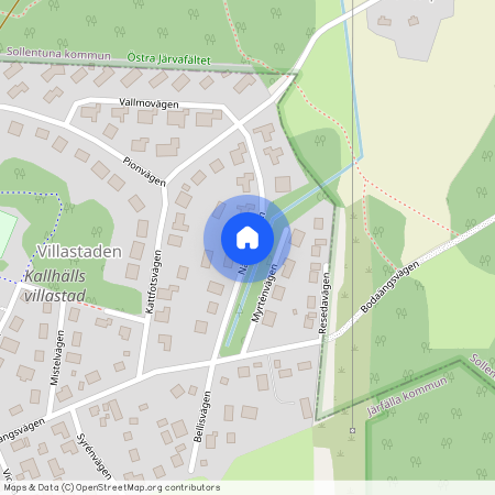 Näckrosvägen, Järfälla