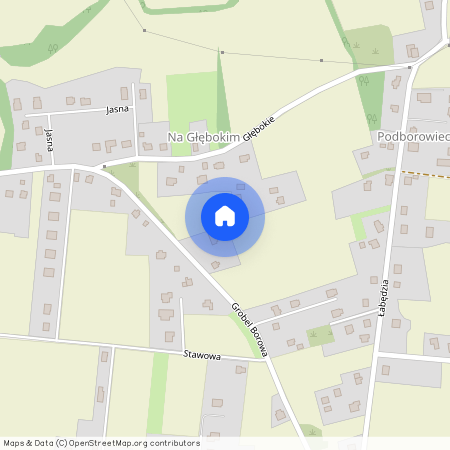 ul. Łabędzia, Kaniów, Bestwina, bielski, śląskie