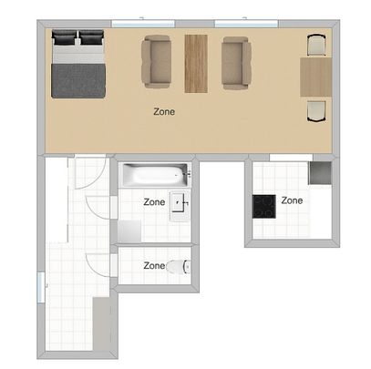 Pronájem bytu 1+kk 47 m² - Photo 1