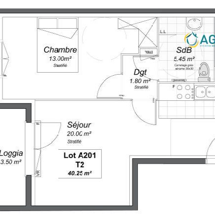 Appartement T2 avec balcon et parking - Photo 2