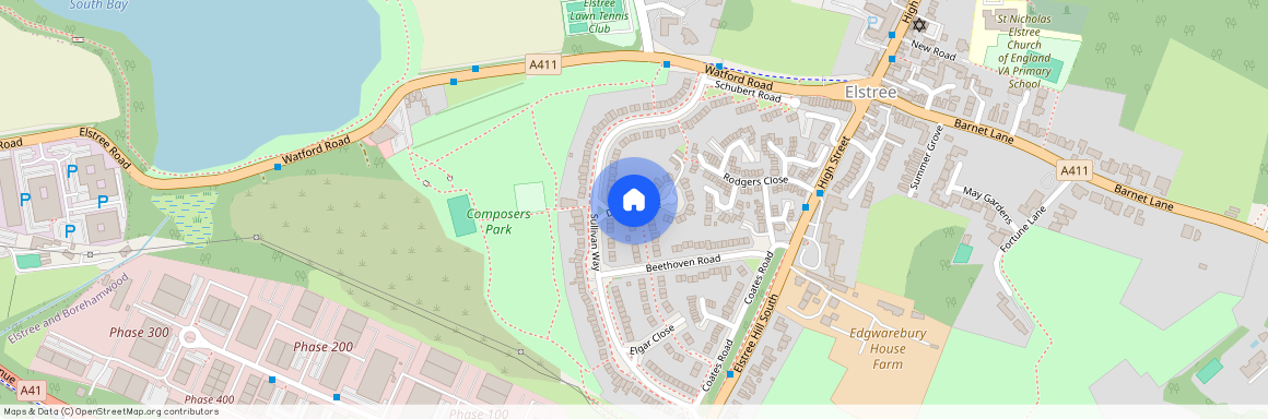 Delius Close, Elstree, WD6