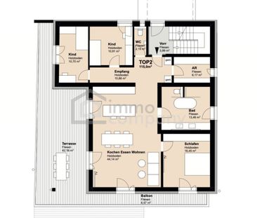 Ihre Starterwohnung in Puch bei Hallein - 2,5-Zimmer Dachgeschoßwoh... - Foto 3