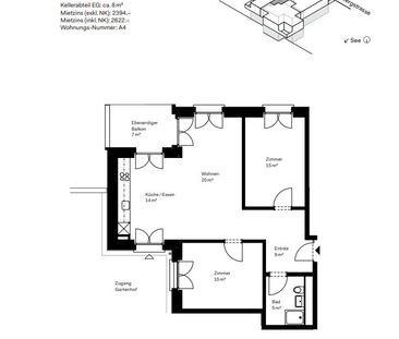 3.5 Zimmer, 78 m², 1. Stock - Photo 3