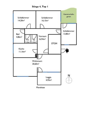Großzügige Loggiawohnung mit 4 Zimmern in Harbach - Photo 2
