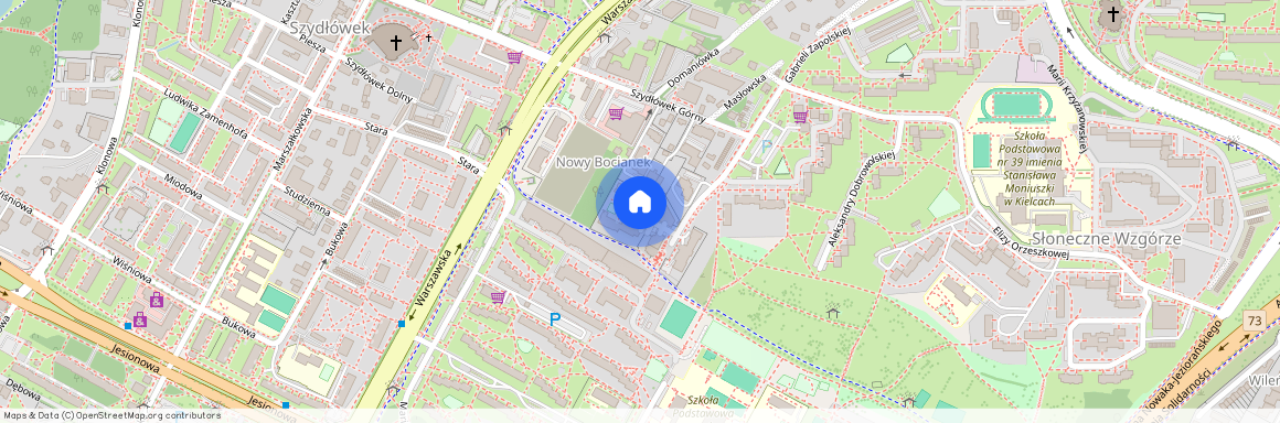 ul. Gabrieli Zapolskiej, Szydłówek Górny, Kielce, świętokrzyskie