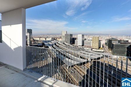 Sonnwendviertel: 2-Zimmer-Wohnung mit Balkon im 10. OG – Fitnessraum, Co-Working & Rooftop-Terrasse inklusive! - Photo 5