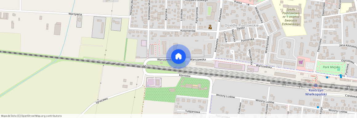 ul. Warszawska, Kostrzyn, Kostrzyn, poznański, wielkopolskie