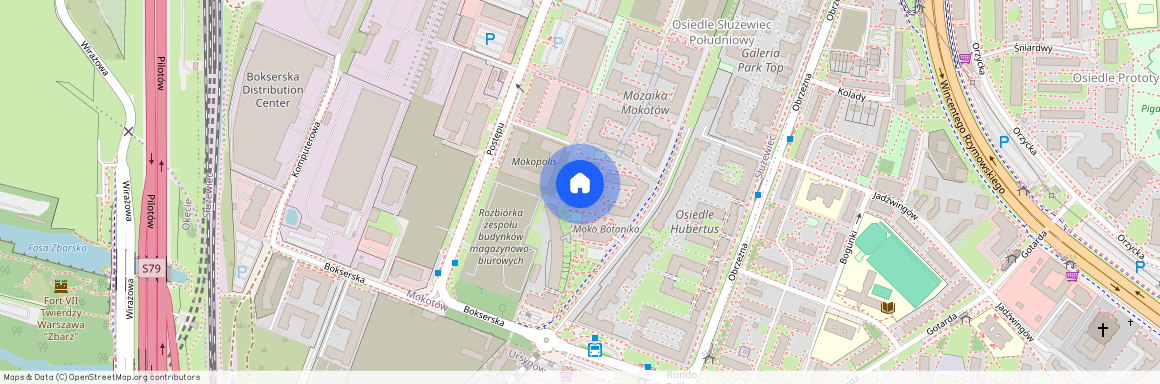 ul. Bokserska 54B, Służewiec, Mokotów, Warszawa, mazowieckie