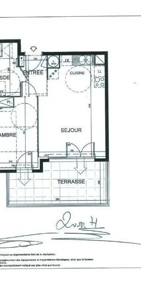 Appartement à louer 2 pièces 42.49m² - Photo 2