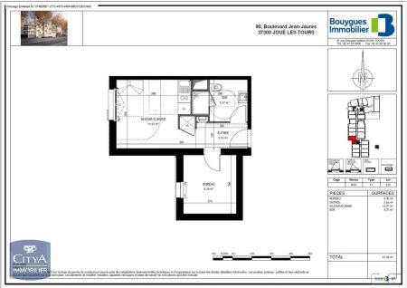 Appartement à louer 2 pièces 31.34m² - Photo 5