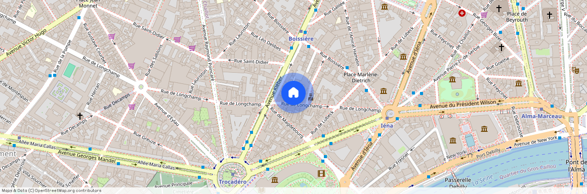 Appartement à louer villa de Longchamp, Paris 16ème