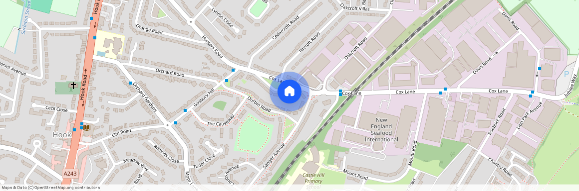 Cox Lane, Chessington, Surrey. KT9