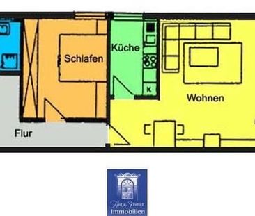 GroÃzÃ¼gige 2-Zimmerwohnung mit Balkon, separater KÃ¼che und Wanne... - Photo 4