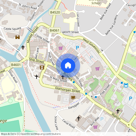 Lion Street, Brecon, Powys.