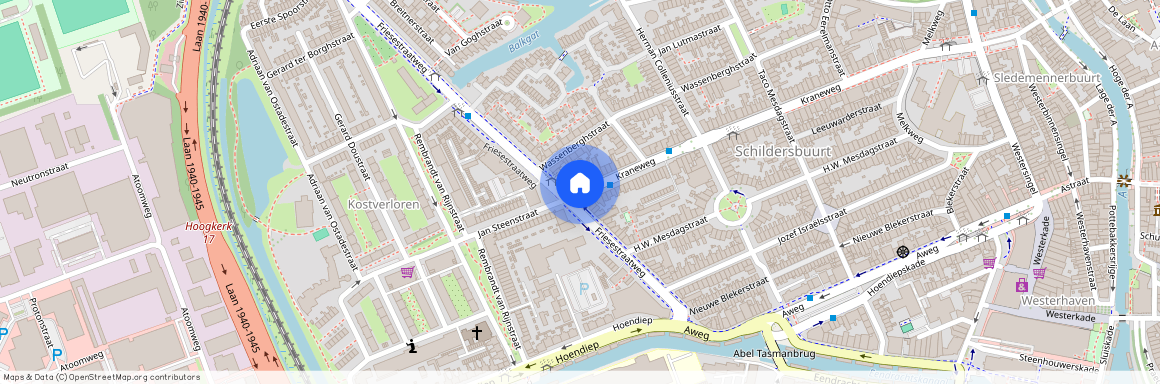 Schildersbuurt, 9718 JN, Kraneweg, Groningen