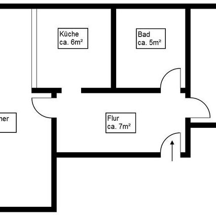 2 Raum-Wohnung mit verglastem Balkon - Photo 3