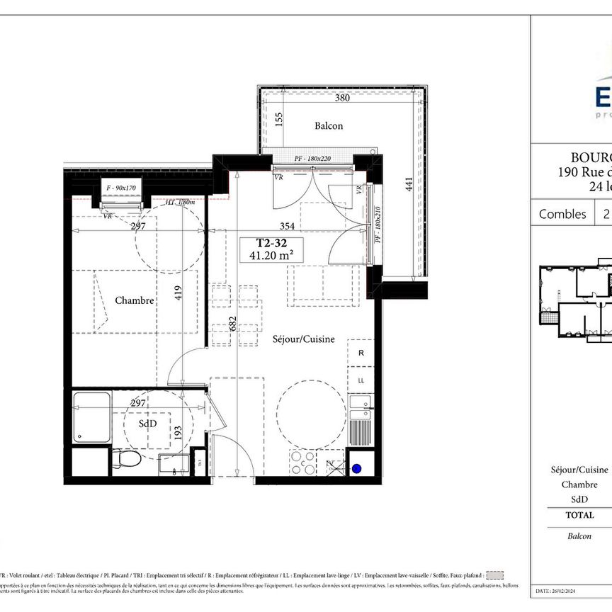 Location Appartement 2 pièces 40m² BOURG ACHARD 27310 - Photo 2