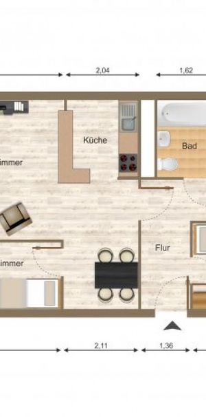 Wohnung, 4 Zimmer (69,02 m²) - Foto 1