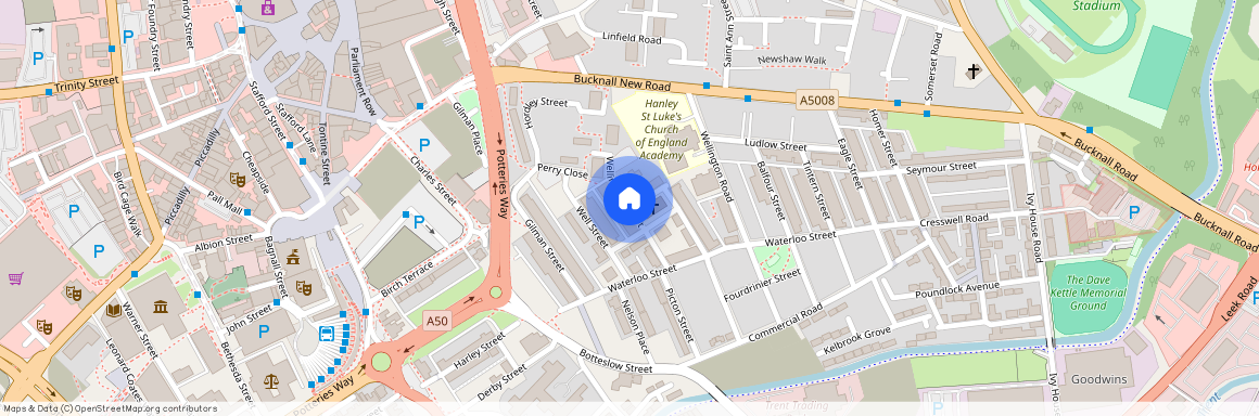Wellington Street, Stoke-on-Trent, Staffordshire, ST1