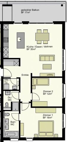 3.5 Zimmer, 93 m², 1. Stock - Photo 5