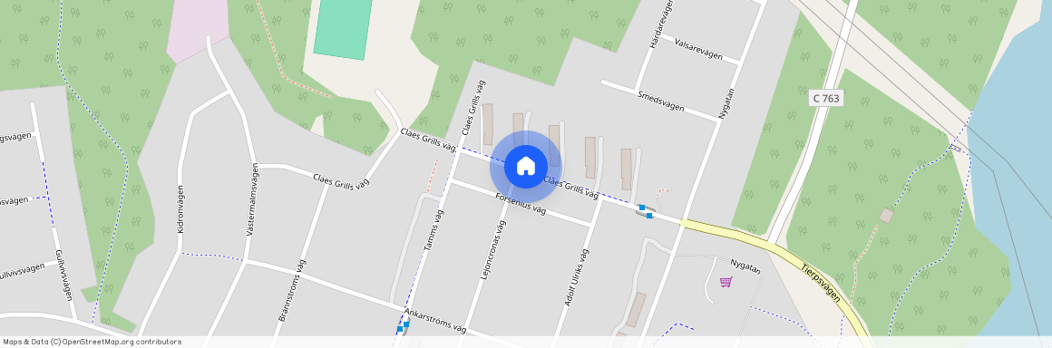 Claes Grills Väg, Söderfors