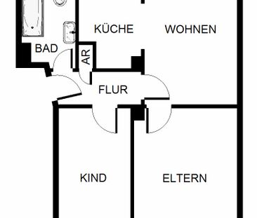 3-Zimmer-Wohnung in Gelsenkirchen Hassel - Foto 1