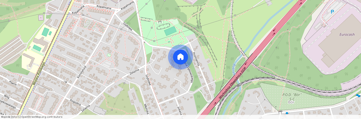 ul. Benedykta Dybowskiego, Niwka, Sosnowiec, śląskie