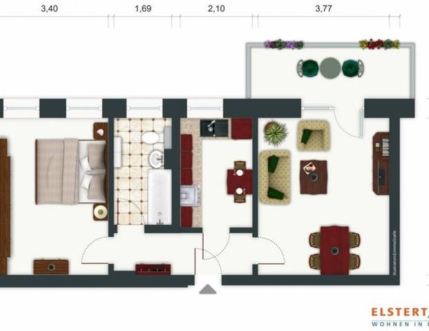 Schicke, helle Wohnung mit Balkon in ruhiger, grüner Lage! Tageslichtbad mit Wanne! - Photo 1