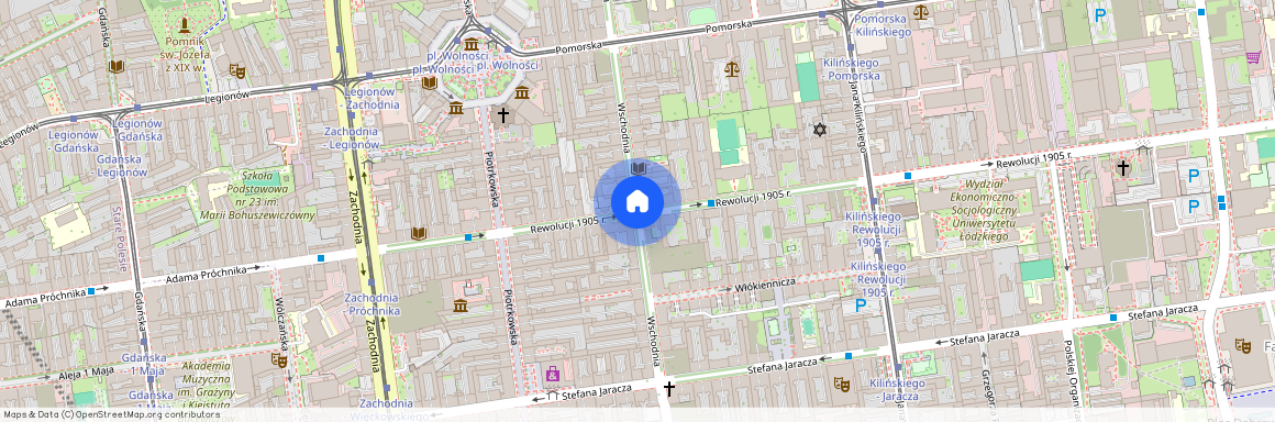 ul. Wschodnia, Centrum, Śródmieście, Łódź, łódzkie