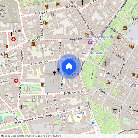 ul. Kapucyńska, Piasek, Stare Miasto, Kraków, małopolskie